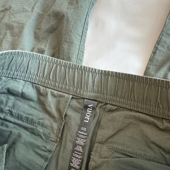 Vuori Ripstop Pants Army Green Size M Lightweight Stretch Casual Travel Joggers - Picture 3 of 6